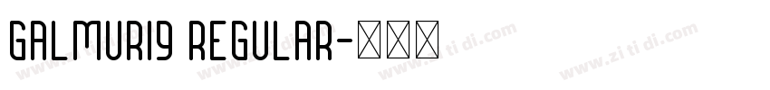 Galmuri9 Regular字体转换